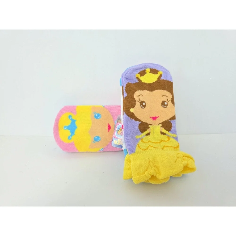 Disney Princess socks 2T-4T shoe size 4-8 1/2 6 pairs